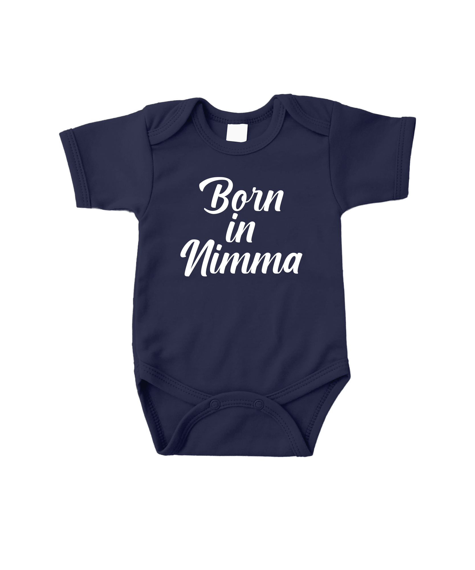 Navy baby best sale romper