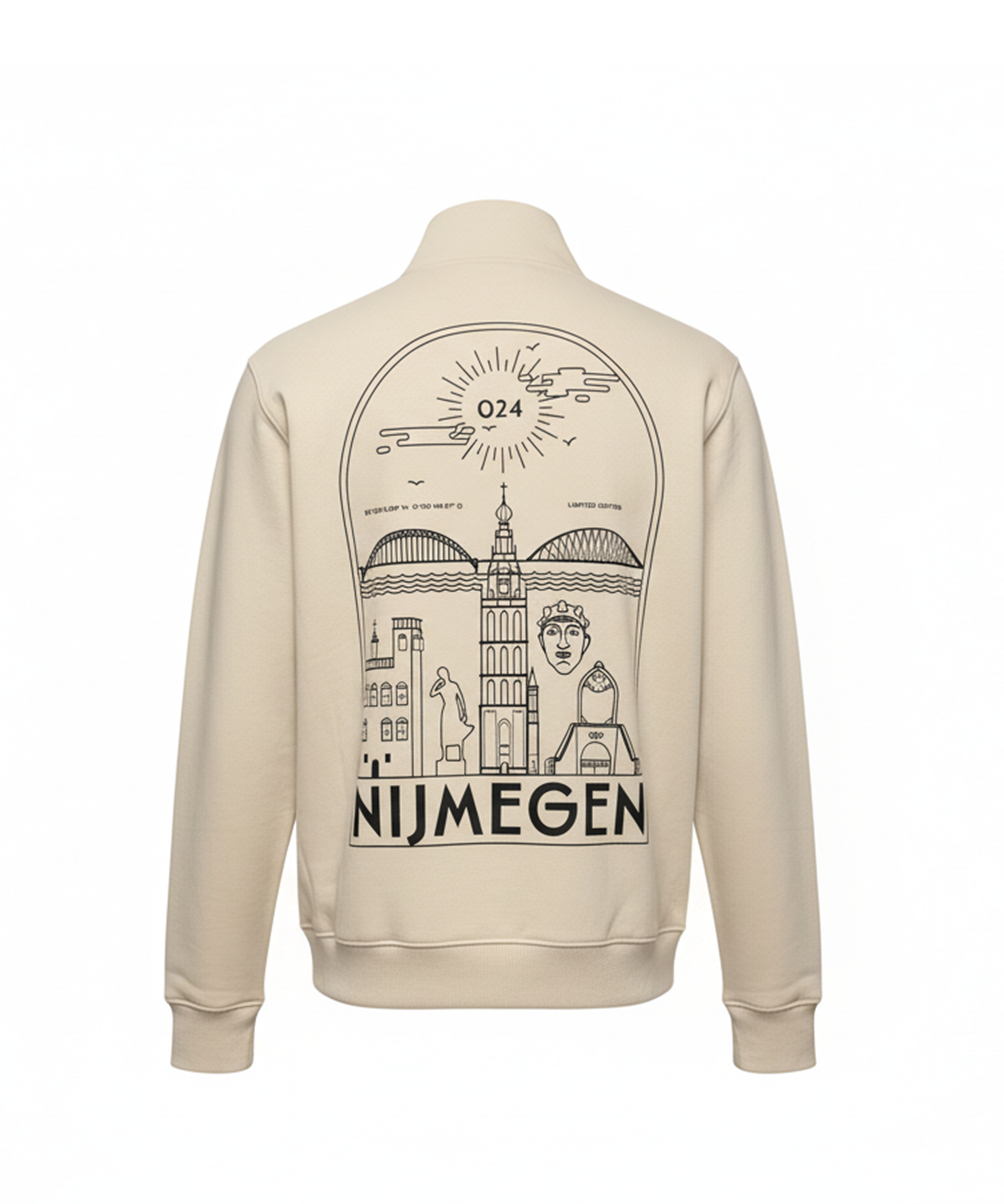 Kultivate - Icons Compass - Half Zip - Moonbeam