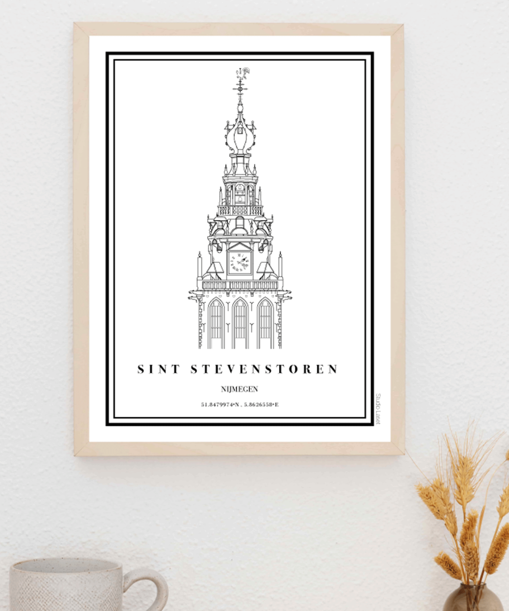 ILOVENIJMEGEN - Poster - Sint Stevenstoren - 40x50cm