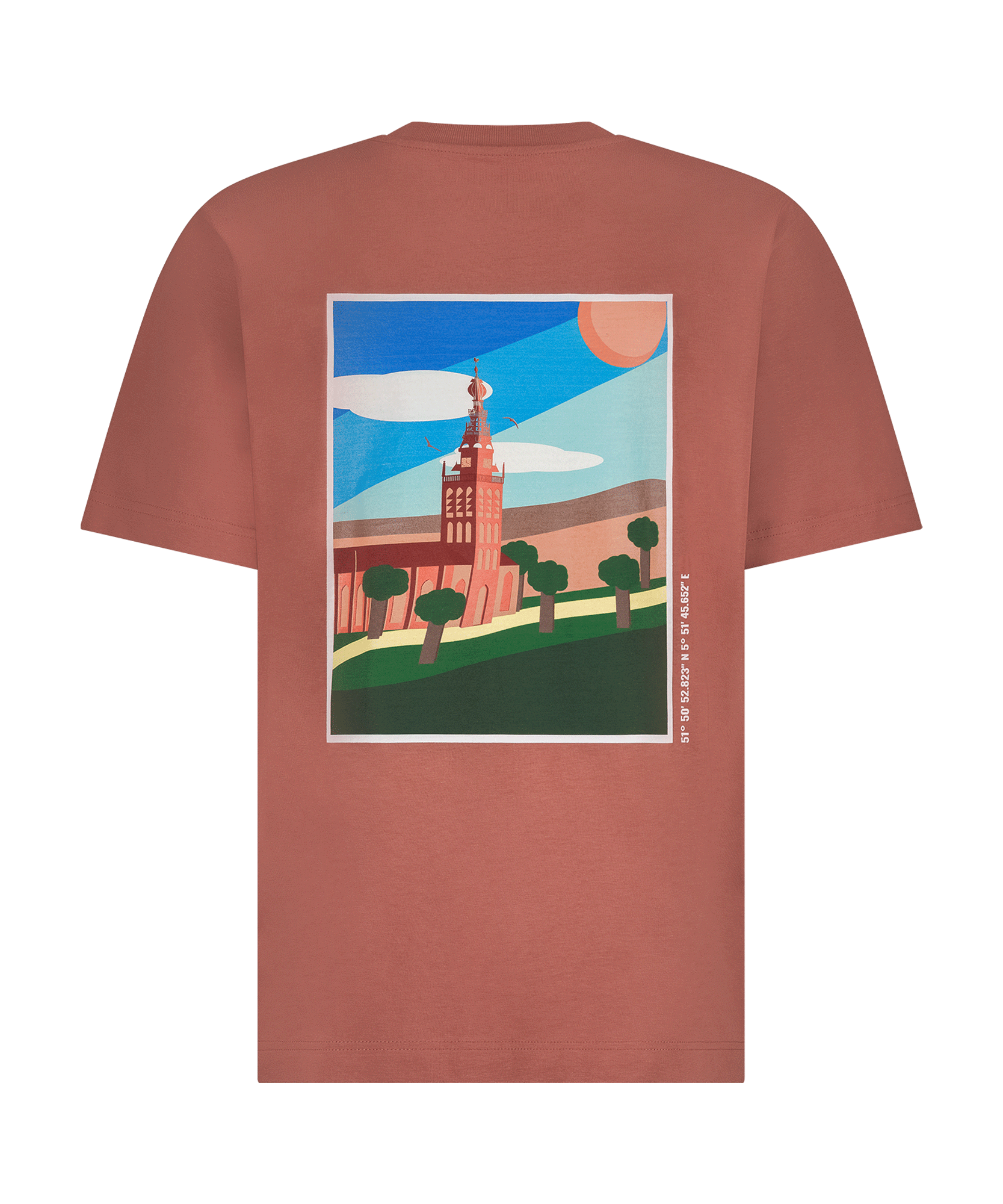 Nijmegen - Art - T-shirt - St Stevenskerk - Heritage Brown