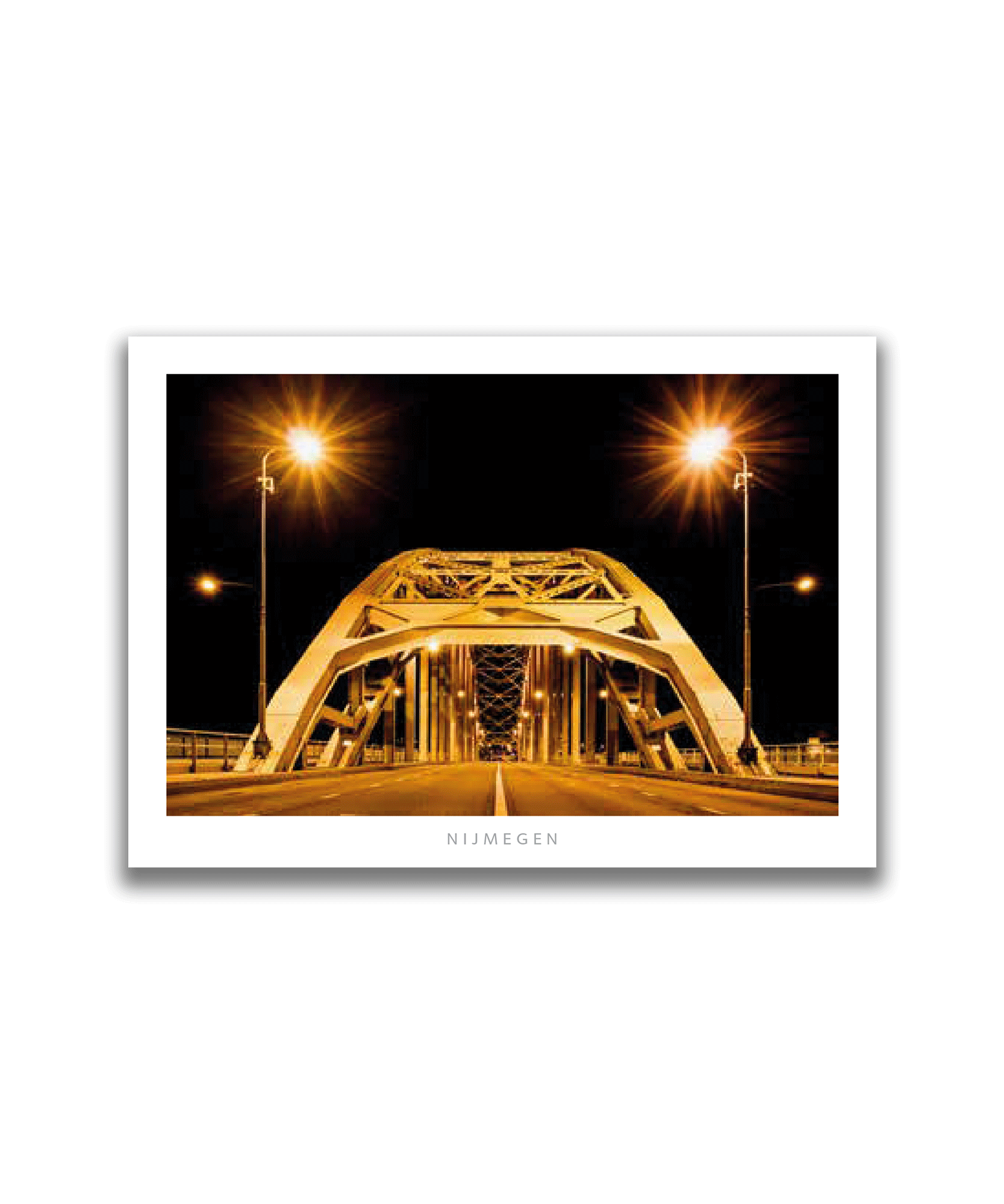 ILOVENIJMEGEN - Waalbrug Bij Nacht - Ansichtkaart