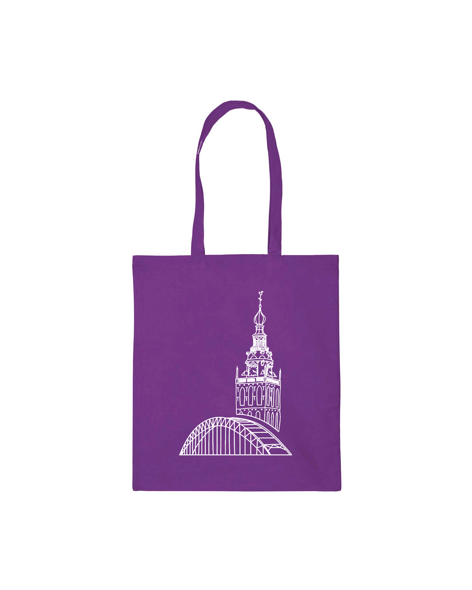 Purple online tote bag