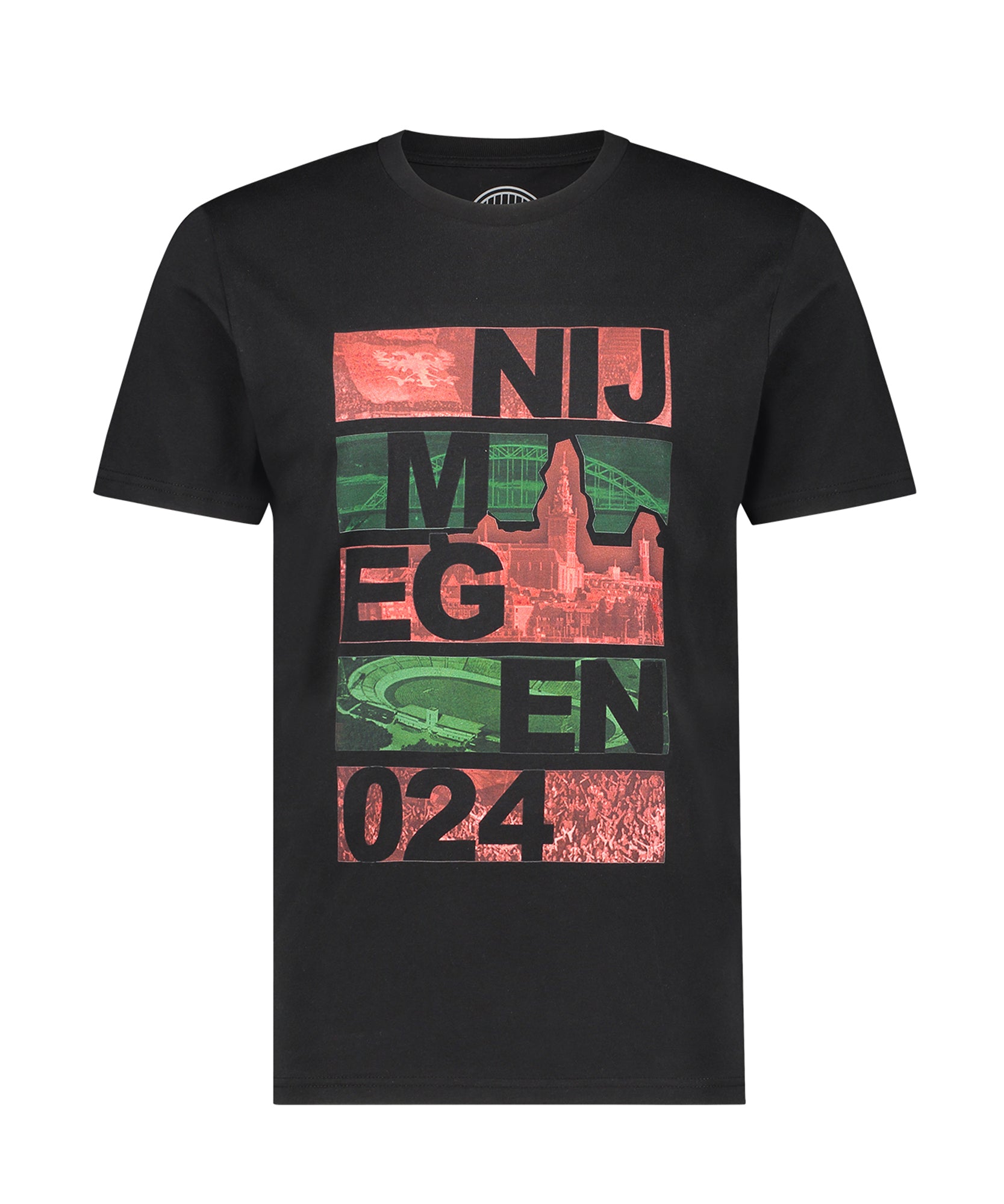 Zwart T-shirt met Nijmegen opdruk